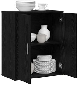 Magasfiú 2 pcs Musta tammi 60 x 31 x 70 cm Faanyag