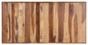 Tömör fa étkezőasztal mézszínű felülettel 160 x 80 x 75 cm