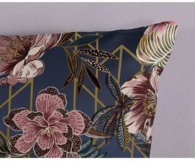 Sötétkék kétszemélyes-hosszabbított mikroszálas ágyneműhuzat 200x220 cm Jos – Good Morning