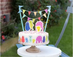 Monsters Of The World tortadíszítő készlet - Rex London