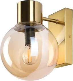 Fali lámpa SFERIO 1xE14/5W/230V sárgaréz/füstös bézs