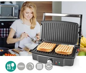 Nedis KAGR131FSR - Kontaktgrill 1500W/230V
