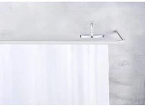 Fényes ezüstszínű zuhanyfüggöny rúd Era – Wenko