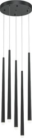 Maytoni CASCADE MOD132PL-L28BK2 Függőlámpa 5x30W/LED 4000K 2300LM IP20