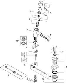 GROHE 32208001 - Bidé csaptelep CONCETTO DN 15 fényes króm