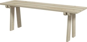 Outsunny 2 Személyes Fa Kerti Pad 220 kg Terhelhetőség Kültéri Pad Teraszra, Medencéhez 130x38x45 cm Természetes | Aosom