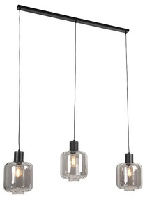 Design lógólámpa fekete füstüveggel 3-lámpás 161,5 cm - Qara