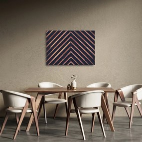 Egy fa motívum képe fekete alapon (üvegen) (70x50 cm)