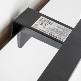 Aigostar - LED fürdőszobai tükörvilágítás LED/8W/230V 4000K 40 cm IP44 fekete