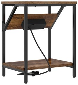 Éjjeli Szekrények 2 pcs Füstölt tölgy 38 x 30 x 48 cm Faanyag