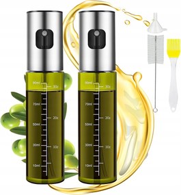 2x Olajmosó Olaj Adagoló Spray Üveg Szórófej 100ML