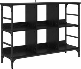 vidaXL Széf Fekete tölgy 102 x 32 x 73,5 cm