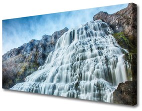 Vászonfotó vízesés Természet 125x50 cm