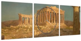 Kép - Frederic Edwin Church, The Parthenon, reprodukciók (órával) (90x30 cm)