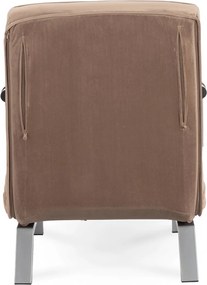 Dönthető fotel bézs bársony kárpittal – BART