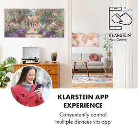 Klarstein Wonderwall Air Art Smart, infravörös hősugárzó, 120 x 60 cm, 700 W, alkalmazás, kerti ösvény