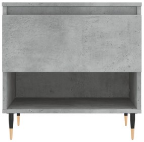 betonszürke szerelt fa dohányzóasztal 50 x 46 x 50 cm