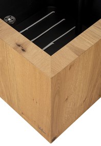 Önöntöző fa virágcserep TAMMI, magas téglalap alakú, többféle változatban - Hobby Flower méretek: 104 x 30 x 80, szín: rusztikus tölgy