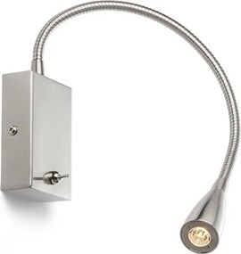 RENDL POINT nĂĄstÄnnĂĄ matnĂœ nikl 230V LED 3W 40° 3000K