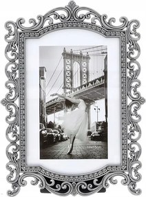 Képkeret 10x15 elegáns ezüst fém