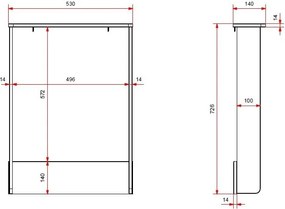 Fehér pelenkázó feltét Eva – Vipack