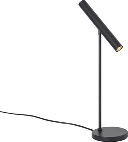 Modern fekete asztali lámpa LED-del és érintődimmerrel - Neva