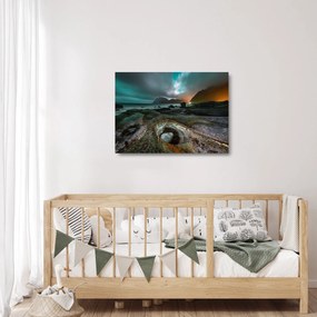 Üveg kép - Éjszakai jelenet (70x50 cm)