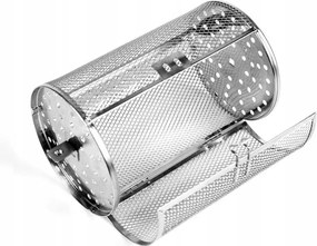 Rozsdamentes acél grillkosár sütőhöz, nyárshoz, grillhez 23 cm