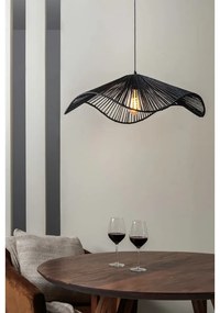 Fekete függőlámpa papír zsinór búrával ø 62 cm Sombra – Leitmotiv