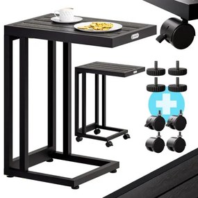 Casaria® WPC lerakóasztal - fekete