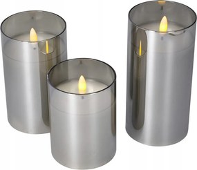 Gyertya Led gyertyák 3db különböző méretben elemes
