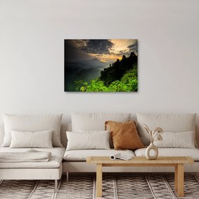 Kép - zöld hegyvidéki táj (70x50 cm)