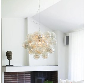 ByRydens 4200650-5503 - Csillár zsinóron GROSS GRANDE 8xG9/4W/230V füstös/barna