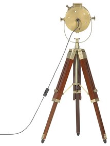 vidaXL háromlábú tömör mangófa állólámpa 69 cm