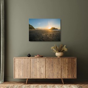 Tengerpart képe (üvegen) (70x50 cm)