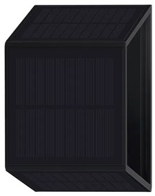 LED napelemes fali lámpa WINGS LED/2W/1200 mAh 3,7V 3000K IP54 fekete