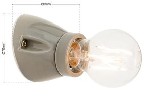 Orion - FROST fali lámpa 1xE27/60W/230V szürke