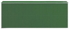zöld horganyzott acél kerti fészer 192x523x223 cm