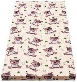 Gyerek matrac New Baby 120x60 hab-kókusz bézs mintákkal