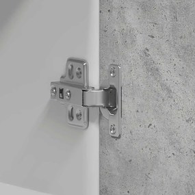 betonszürke szerelt fa konyhai fali szekrény 60x31x60 cm