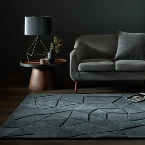 Szürke gyapjú szőnyeg 170x120 cm Shard - Flair Rugs