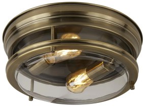 Searchlight 5182AB - Mennyezeti lámpa EDINBURGH I 2xE27/40W/230V bronz