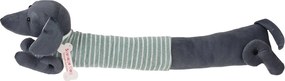 Zöld-szürke huzatfogó párna 17x76 cm Sausage Dog – Rex London