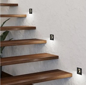 Eglo 99644 - LED Lépcsőmegvilágító MECINOS LED/2W/230V fekete