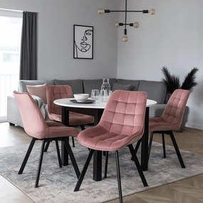 Rózsaszín Bársony Étkezőszék RICK