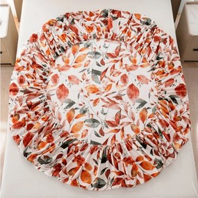 Mikroszálas lepedő AUTUMN LEAVES színes 180x200 cm