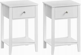 Songmics Vasagle Bambusz éjjeliszekrény szett 2 db 35x40x60 éjjeliszekrény