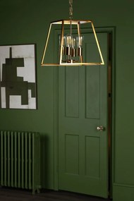 Dar Lighting klasszikus vintage függeszték academy sárgaréz daraca8635