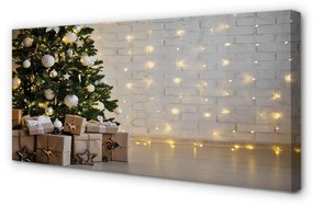 Canvas képek Karácsonyfa díszítés ajándék 125x50 cm