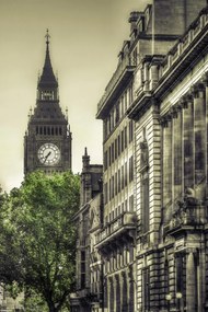 Poszter 30x45cm Kilátás a Big Benre a St James Parkból, Assaf Frank